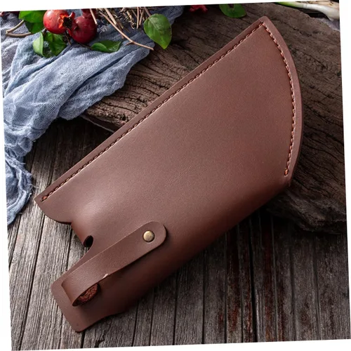 Miniatura 7 de Mobestech Funda protectora de cuero artificial para cuchillos de cocina, cubierta compacta para cuchillos de almacenamiento de chef, viajes, 9.76 x