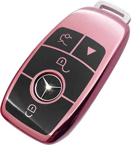 Miniatura 15 de Creativity Funda para llave de Mercedes Benz. Hermosa funda de TPU compatible con CLS CLK AMG ML C CL E S SL SLK G GLC GLE GLS M R Smart Remote Key
