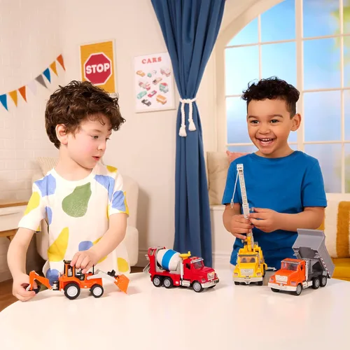 Miniatura 3 de DRIVEN by Battat Camión volquete micro - Camión volquete de juguete con luces, sonidos y piezas móviles para niños de 3 años en adelante