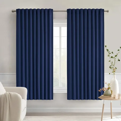 Miniatura 49 de MIULEE Cortinas opacas con pestaña trasera de 63 pulgadas de largo, juego de 2 paneles para sala de estar, dormitorio, privacidad, bolsillo