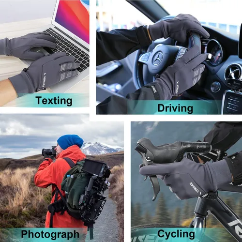 Miniatura 5 de Guantes térmicos de invierno para hombres y mujeres guantes cálidos para congelador antideslizantes impermeables ligeros para pantalla táctil