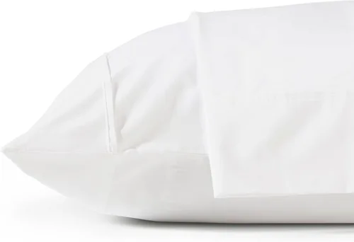 Miniatura 48 de Linen Home Juego de fundas de almohada King de 500 hilos, fundas de almohada 100 % algodón de fibra larga, juego de 2 fundas de almohada de satén