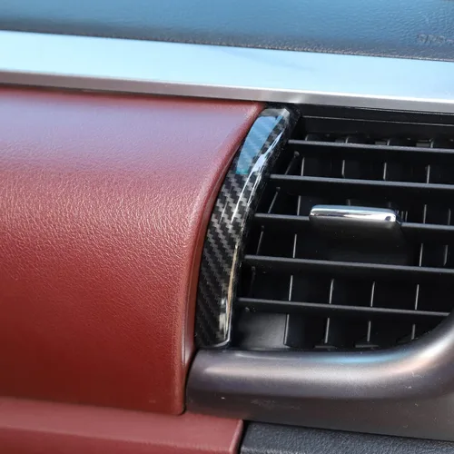 Miniatura 4 de Cubierta de panel de salida de aire lateral de fibra de carbono ABS para automóvil, aspecto interior, para Toyota Hilux 2015 2016 2017 2018 2019
