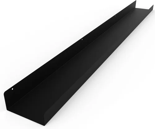Miniatura 14 de Estante de pared de metal flotante hecho en Estados Unidos, repisa para fotos, acero fabricado en Estados Unidos, estante industrial resistente