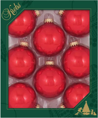 Miniatura 15 de Christmas by Krebs - Esferas de vidrio para Navidad, fabricadas en Estados Unidos, de diseño y sin uniones Brillante Victoria Azul