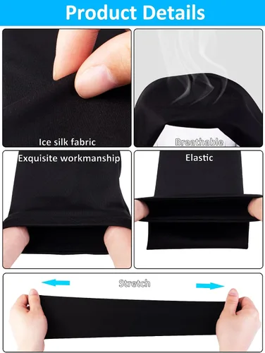 Miniatura 3 de 12 pares de mangas de brazo deportivos para niños, mangas de brazo para baloncesto y béisbol, con protección UV, protección solar, refrigeración