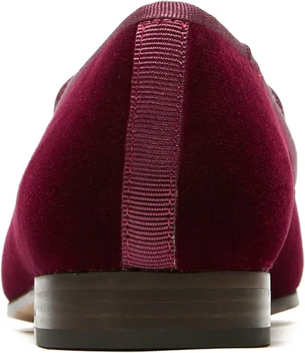 Miniatura 4 de Journey West Mocasines planos de terciopelo para mujer con bordado para fumar
