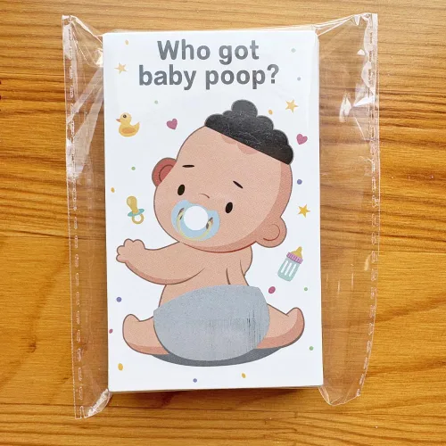 Miniatura 4 de Juego de rascar para baby shower de 40 piezas, divertidos suministros para fiesta de revelación de género con 5 tarjetas ganadoras, diseñado