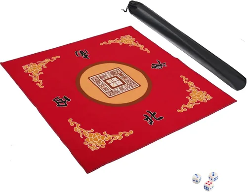 Miniatura 8 de Alfombrilla Mahjong, funda de mesa antideslizante y de reducción de ruido para Mahjong, póker, cartas, juegos de mesa y azulejos