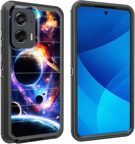 Miniatura 44 de Funda para Moto G Play 4G 2024, cuerpo completo, protección contra caídas, resistente, 3 capas, militar, resistente, duradera, para Motorola Moto G