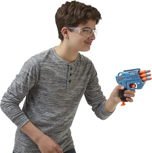 Miniatura 8 de Nerf Elite 2.0 Trio SD-3 Blaster – Incluye 6 dardos oficiales – 3 barriles – Riel táctico para personalizar la capacidad