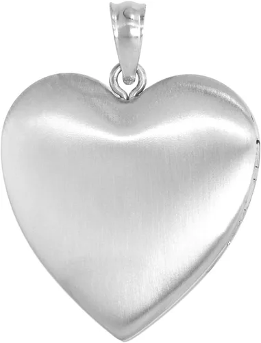 Miniatura 4 de Collar con medallón de plata de ley de 1.0in para mujer con 4 cuadros grabados de 40,6 a 20.0in