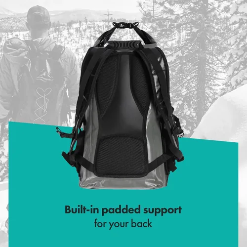 Miniatura 6 de FE Active Mochila impermeable Dry Bag - Bolsa ecológica de 30 litros para hombres y mujeres para pesca, viajes, senderismo, playa