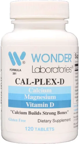 Wonder Laboratories Cal-Plex-D | Calcio y magnesio vitamina D3 + otros elementos esenciales para huesos fuertes, apoyo muscular y apoyo inmunológico*