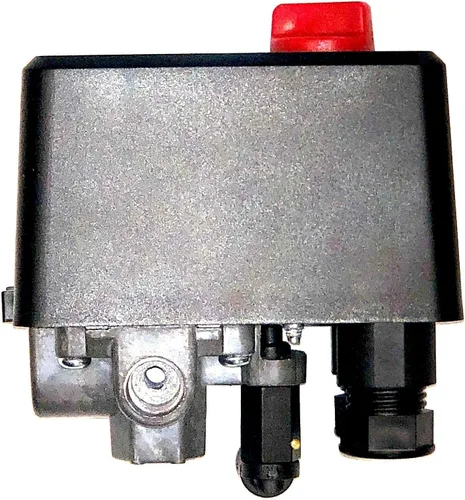 Miniatura 3 de Lefoo Interruptor de presión universal del compresor de aire 4 puertos w/perilla encendido/apagado 95-125PSI 26AMP