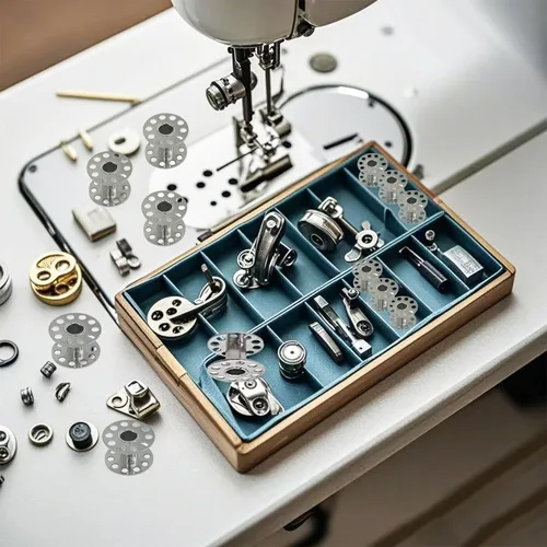 Miniatura 3 de Bobinas para máquina de coser con estuche, paquete de 20 bobinas de metal clase 15 bobinas para hermano, Janome, cantante, tipos de máquina de coser
