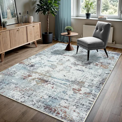 Miniatura 38 de GLN Rugs Contemporary Collection - Alfombra de felpilla lavable a máquina, contemporánea, antideslizante, de pelo corto, alfombra de felpilla