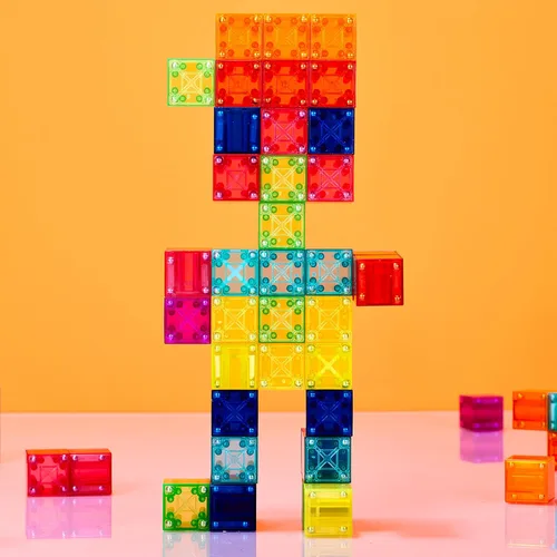 Miniatura 8 de BrainSpark 48 piezas bloques de construcción magnéticos DigitBlocks multicolor STEM Montessori bloques imán para niños, juego educativo