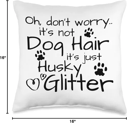 Miniatura 4 de Divertido perro propietario regalos y amante del perro ideas regalo regalo Husky amante perro mamá almohada de tiro 16x16, multicolor