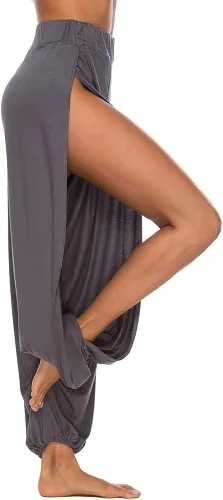 Miniatura 2 de AvaCostume - Pantalones de harén de corte alto para mujer, estilo hippie