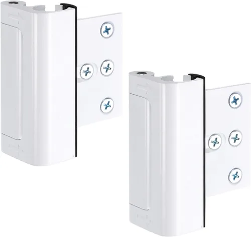 Miniatura 8 de uxcell Paquete de 2 cerraduras de seguridad para puerta para el hogar, cerradura de refuerzo de puerta de 3 pulgadas, soporta 800 libras, puertas