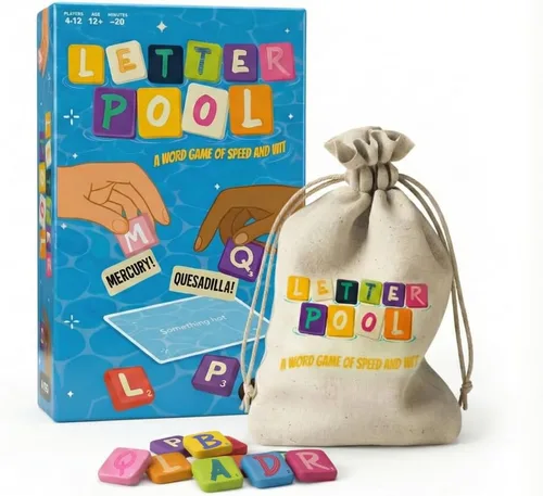 Letterpool: Juegos de mesa para 2 a 6 jugadores para adultos, familia, adolescentes, trivias, mezcla de juegos de palabras y cartas, divertidos y