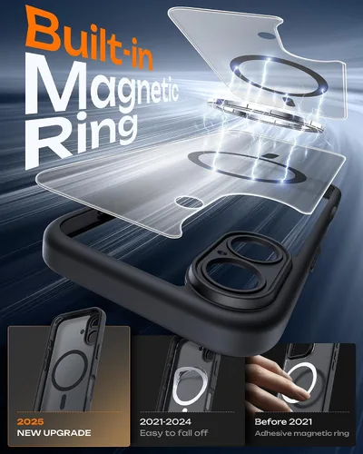 Miniatura 251 de TOCOL Funda para iPhone 11, compatible con Magsafe, protección completa de cámara, imanes integrados, protección contra caídas, funda translúcida
