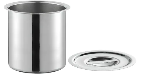 Miniatura 3 de OCS Parts Juego de olla Bain Marie de 3.5 cuartos con tapa Olla de acero inoxidable de 7-3/4" x 5-11/16" para alimentos calientes o fríos, cocinas