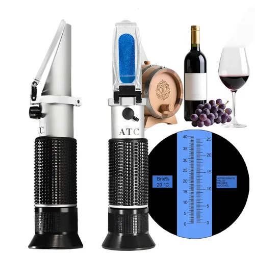 Miniatura 12 de Refractómetro de alcohol manual, V·RESOURCING 0~80% medidor de contenido de alcohol, herramienta para licores destilados de etanol con agua como
