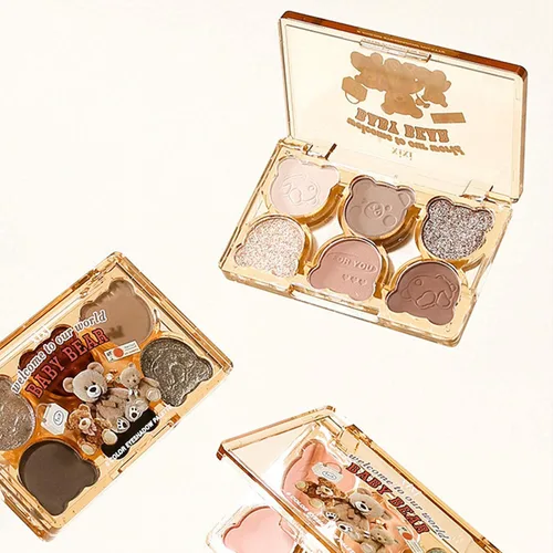 Miniatura 5 de Paleta de sombras de ojos de 6 colores mate y brillante, sombras de ojos mezclables y duraderas Sombra de ojos mezclable y construible Maquillaje