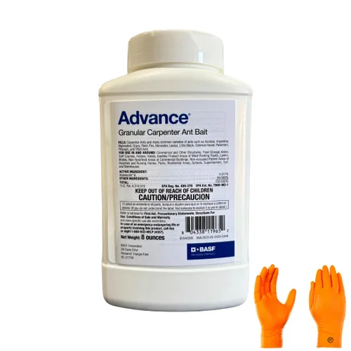 Advance Carpenter Ant Bait 8oz – Control de hormigas dirigido para uso en interiores y exteriores | Guantes USA Supply prémium para una erradicación