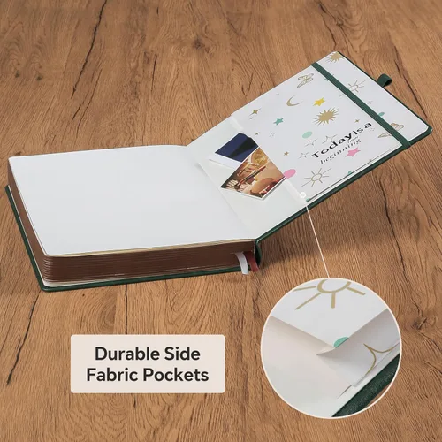 Miniatura 7 de ZXHQ - Cuadernos de diario A5 de 360 páginas a rayas con bolígrafo, para mujeres y hombres, cuaderno de escritura, diseño de árbol de la vida, Verde
