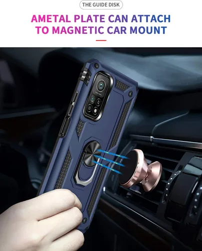 Miniatura 7 de Funda para Xiaomi 10T 5G Mi 10t Pro 5G con protector de pantalla, protección militar delgada a prueba de golpes Armor Defender Funda protectora