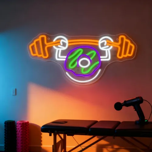 Miniatura 18 de Letrero de neón con texto en inglés "Noodle Cat" con luz abierta, letras LED para decoración de pared, letreros de puerta decorativos LED