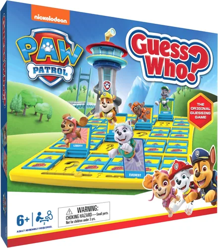 ¿Adivina quién? Juego de mesa de Patrulla Canina, con Chase, Rocky, Skye y más, juego de deducción familiar con licencia oficial de Nickelodeon