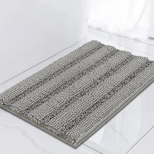 Miniatura 59 de Turquoize Alfombras de Baño de Chenilla Peludas Alfombra de Baño Antideslizante Gruesas Alfombras Peludas para Baño Chenilla Juego de Alfombra