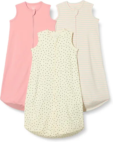 Miniatura 8 de Amazon Essentials Saco de dormir unisex de algodón para bebés, manta portátil, 0.5 TOG, paquete de 3 Marfil/rosa pálido/gris paloma