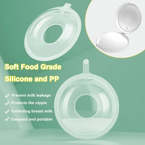 Miniatura 2 de ¡Nuevo modelo with tapones! 2 unidades de conchas de pecho, recolector de leche, tazas de lactancia portátiles, protege los pezones doloridos