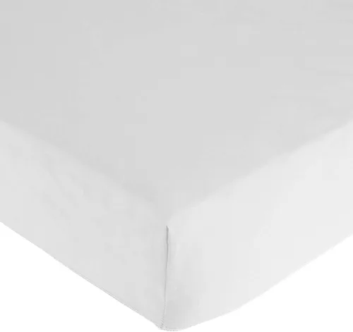 Miniatura 3 de American Baby Company Sábana bajera de percal 100% algodón con esquinas elásticas para guardería, color blanco, 24 x 48 x 4, para niños y niñas
