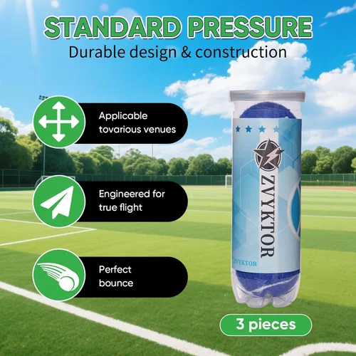 Miniatura 3 de Pelotas de tenis 3/4 – Pelotas de entrenamiento y práctica de alta elasticidad para principiantes, bolas de colores duraderas de alta visibilidad