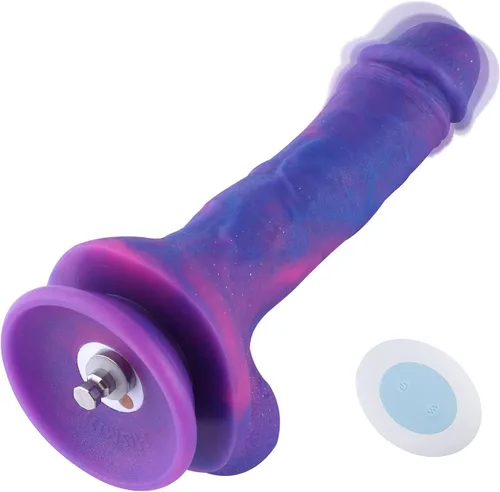 Miniatura 11 de Hismith Consolador anal vibrador de 7.28 pulgadas con 3 velocidades + 4 modos con sistema KlicLok, tapón de silicona para usuarios avanzados