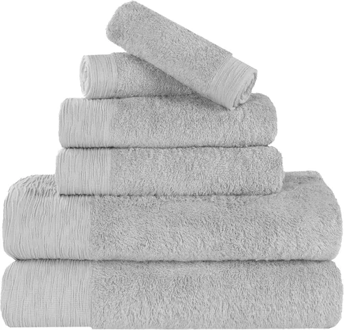 Miniatura 16 de Superior Rayon - Juego de toallas de 12 piezas de mezcla de bambú, de secado rápido, artículos esenciales para el baño, ducha, spa, toallas