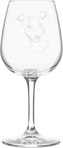 Miniatura 173 de Copa de vino de 12.75 onzas con diseño de perro grabado