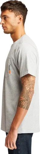 Miniatura 2 de Timberland PRO Camiseta de manga corta para hombre Base Plate Blended, Gris claro
