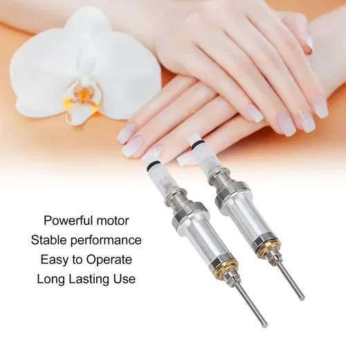 Miniatura 3 de ZJchao Juego de 2 piezas de husillo de taladro de uñas, mango de pulido de uñas, máquina electrónica profesional, repuesto para taladro de uñas, kit