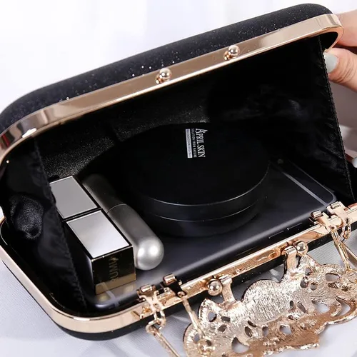 Miniatura 8 de NovaAria Bolso de noche para mujer bolso de mano con lentejuelas brillantes bolso de novia boda fiesta baile de graduación