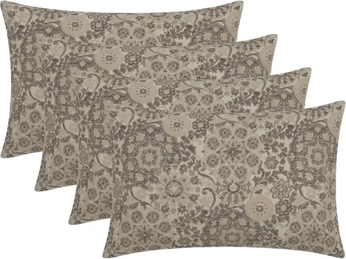 Miniatura 57 de RSH DECOR: Sunbrella - Juego de 4 almohadas lumbares, 20 x 12 pulgadas, tela de rendimiento resistente al agua y a la decoloración, fundas