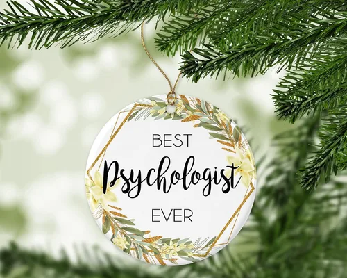 Miniatura 3 de Adorno de Navidad para psicólogo, regalo de Navidad para psicólogo, el mejor psicólogo del mundo, el mejor psicólogo de la historia, regalos