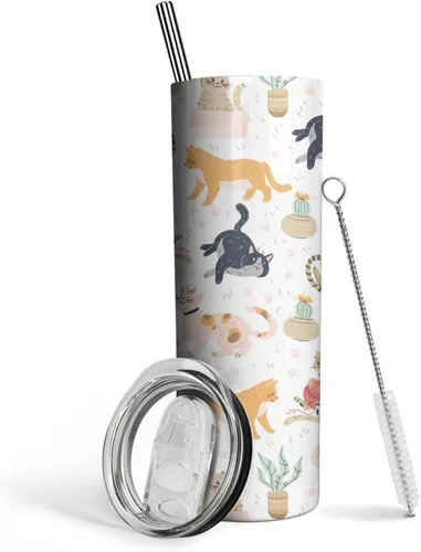 Miniatura 8 de Regalos de mariposa para mujer, decoración de mariposas, el mejor regalo de cumpleaños, 20 onzas con tapa y pajita, taza de viaje de acero