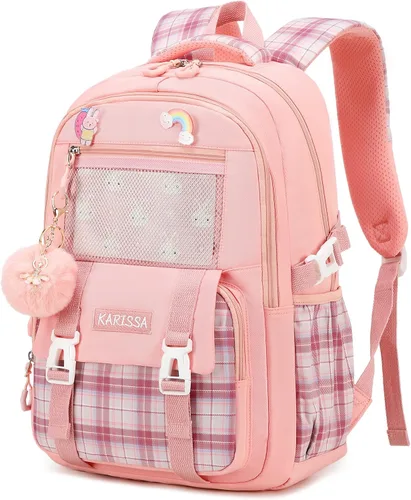 AO ALI VICTORY Mochila escolar para laptop de 15.6 pulgadas, linda mochila escolar para niños, mochila universitaria primaria, bolsas grandes para